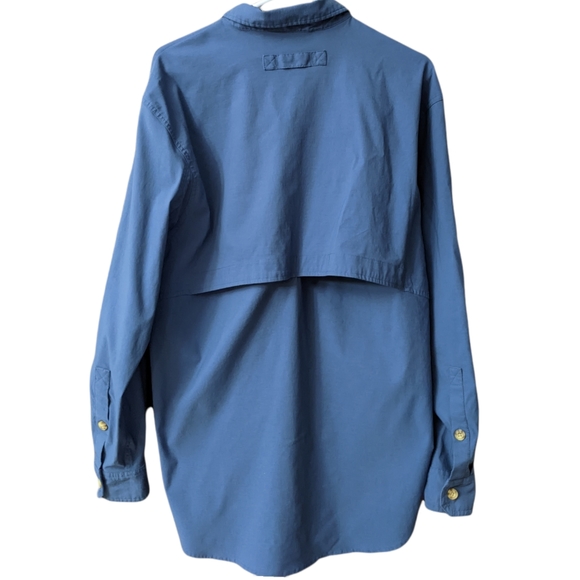 Duluth Trading Company Mens Vented Back Long Sleeve Button Down  L - Picture 2 of 16